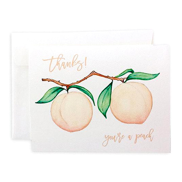 Thanks! You're a Peach Note Card Set
