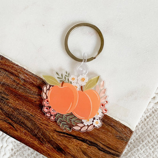 Georgia Peaches Keychain
